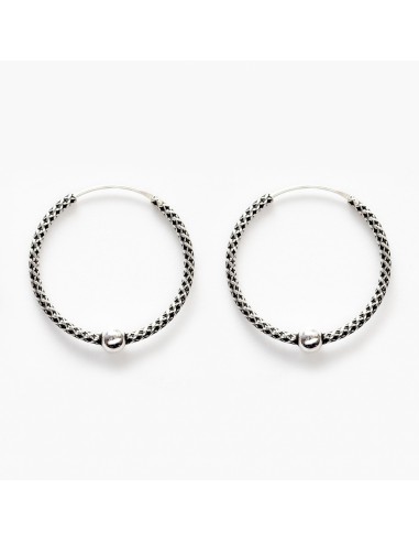 Aro Bali de Plata . Diámetro de 1,5x25mm.