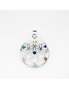 Colgante La Flor de La Vida de Plata.