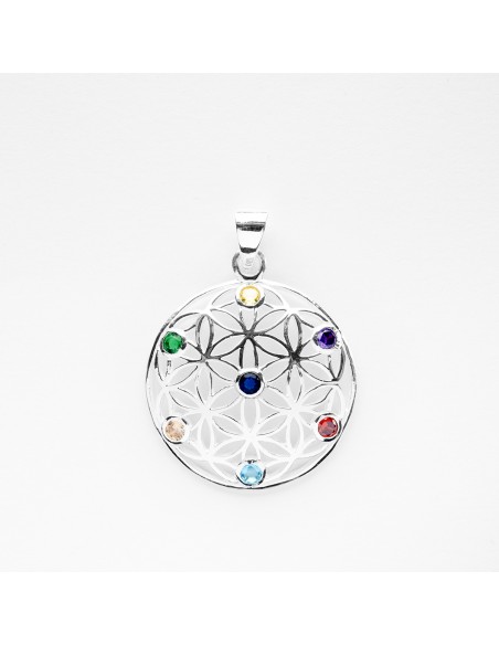 Colgante La Flor de La Vida de Plata.