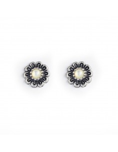 Pendiente de Plata y Nácar .