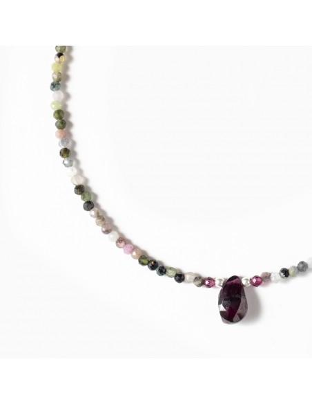 Collar de Turmalina y Granate.