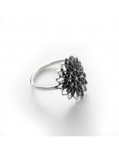 Anillo calado Flor de Plata. 2