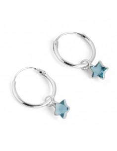 Aro con Estrella azul de Plata.