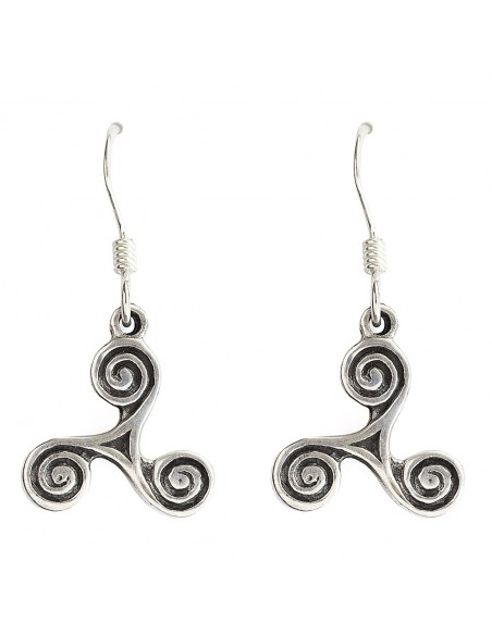 Pendiente Trisquel de Plata .