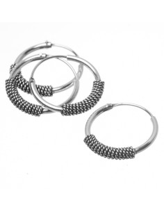 Aro Bali de Plata.Diámetro de 1,2x10mm.