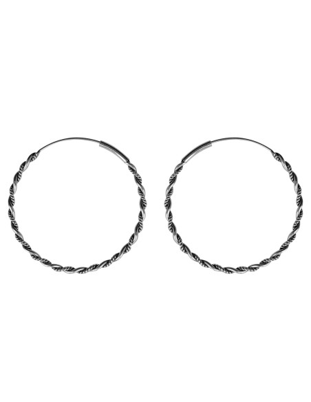 Aro Bali de Plata . Diámetro de 1,5x18mm.