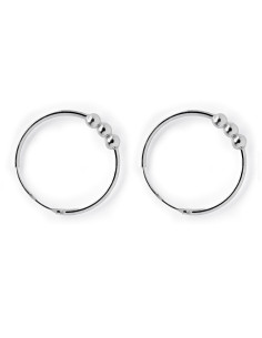 Aro con 3 bolitas centrales de Plata .