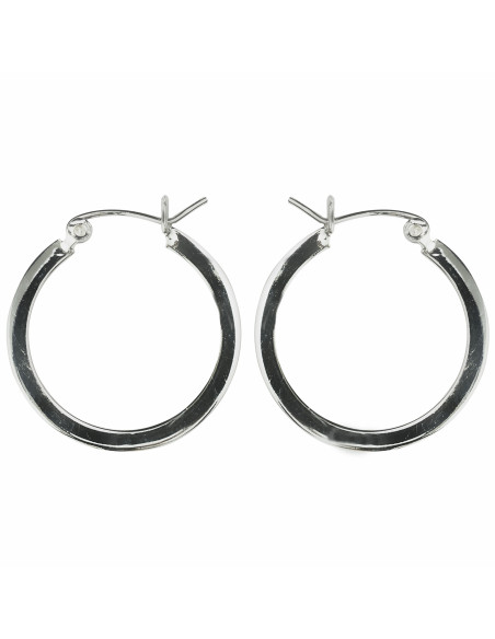 Aro de Plata lisa . Diámetro de 30mm.