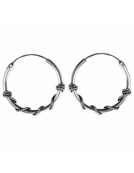 Aro Bali de Plata . Diámetro de 1,5x10mm.