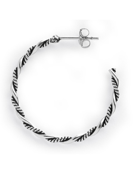 Criolla trenzada de Plata . Diámetro de 40mm.