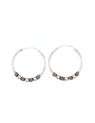 Aro Bali de Plata . Diámetro de 1,5x16mm.