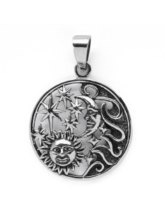 Colgante Lunar de Plata .Diámetro de 25mm.