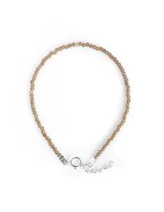 Pulsera de Gesonaite Granet y Plata.