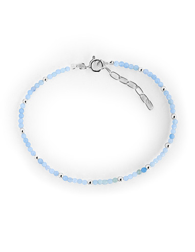 Pulsera de Amazonita y Plata .