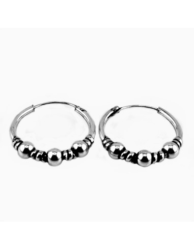 Aro Bali de Plata . Diámetro de 1,5x30mm.