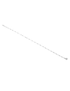 Tobillera de Plata con bolitas .