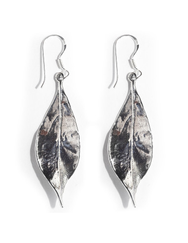 Pendiente Hoja de Plata .