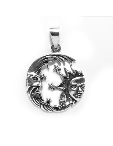 Colgante Sol Luna de Plata.