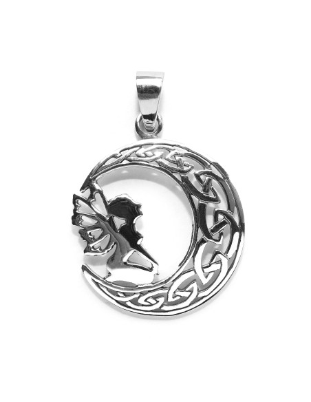 Colgante de Luna y Ada de Plata .