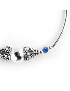 Pulsera de Plata y Lapiz Lázuri. 2