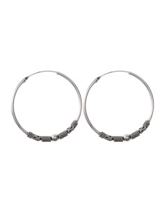 Aro Bali de Plata . Diámetro de 1,5x12mm.