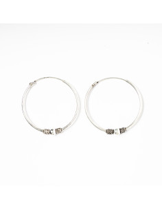 Aro Bali de Plata . Diámetro de 1,5x16mm.