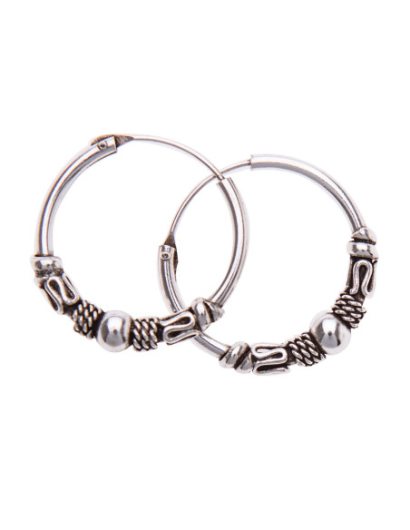 Aro Bali de Plata . Diámetro de 1,5x30mm.