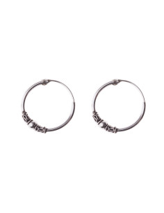 Aro Bali de Plata . Diámetro de 1,5x12mm.