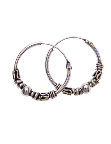 Aro bali de Plata . Diámetro de 1,5x16mm.