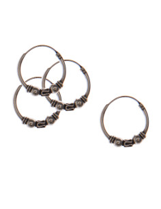 Aro bali de Plata . Diámetro de 1,5x12mm.