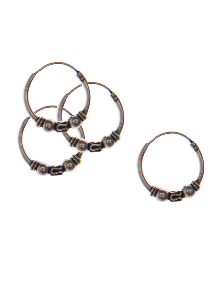 Aro bali de Plata . Diámetro de 1,5x12mm.