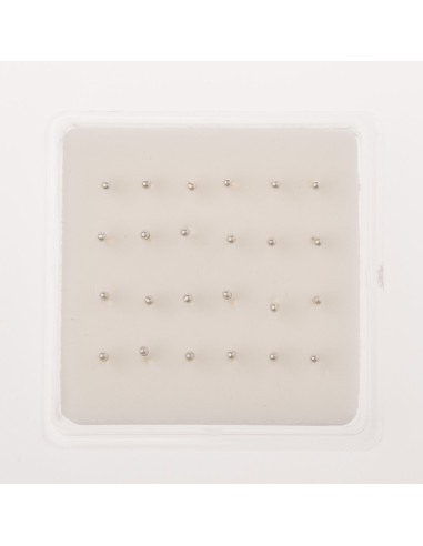 Pendientes nariz de Bola de Plata . Diámetro de...