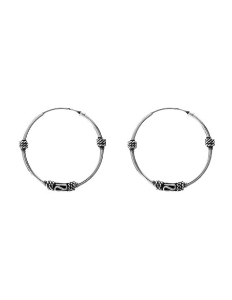 Aro Bali de Plata . Diámetro de 1,5x20mm.