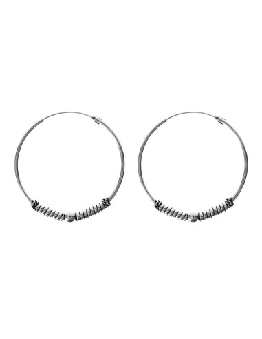 Aro Bali de Plata . Diámetro de 1,5x30mm.