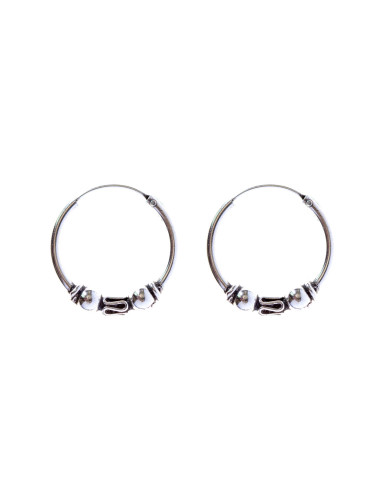 Aro Bali de Plata . Diámetro de 1,5x12mm.