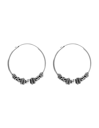 Aro Bali de Plata . Diámetro de 1,5x25mm.