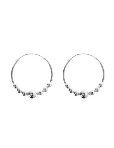 Aro liso de Plata con bolitas .25mm.