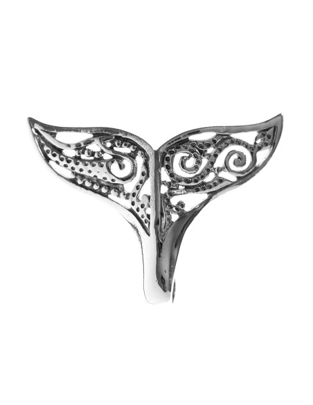 Colgante Cola de Ballena de Plata .