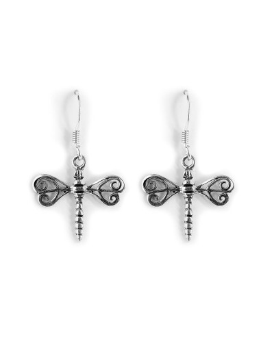 Pendiente Libélula de Plata .