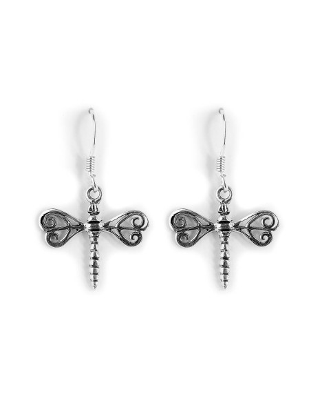 Pendiente Libélula de Plata .