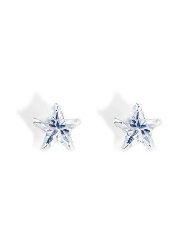 Pendiente Estrella de Zirconita y Plata.