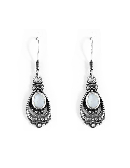 Pendiente de Plata y Nacar.