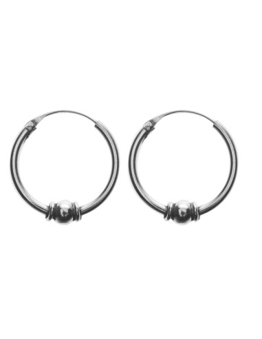 Aro Bali de plata . Diámetro de 1,5x14mm.