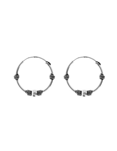 Aro Bali de Plata . Diámetro de 1,5x20mm.