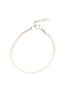 Tobillera de Rodocrosita y Plata .