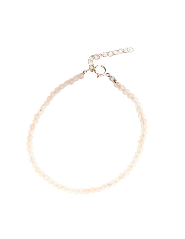 Tobillera de Rodocrosita y Plata .