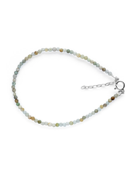 Tobillera de Peridot y Plata .