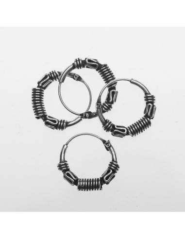 Aro bali de Plata . 1,5x14mm.