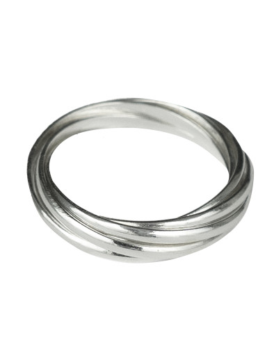 Anillo Semanario grueso de Plata .