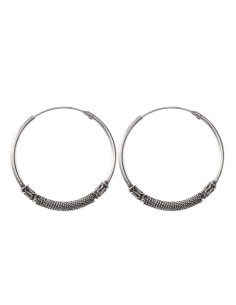 Aro Bali de Plata . Diámetro de 1,5x30mm.